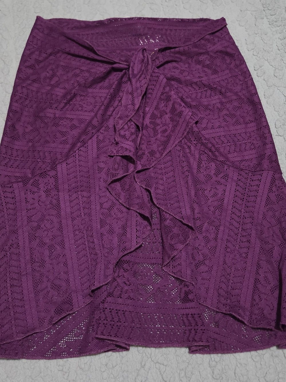 Bleu Rod Beattie Purple Lace Swim Cover